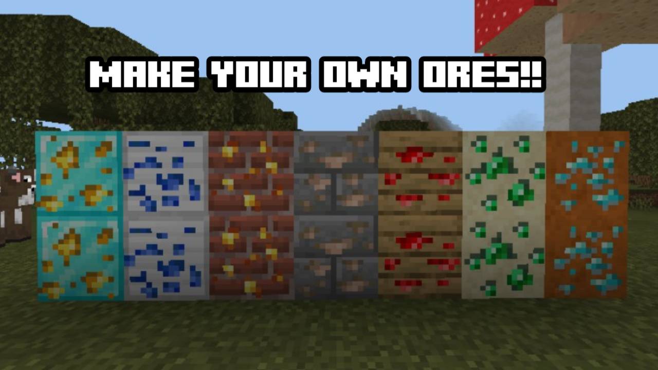 Fake Ores Addon (1.21, 1.20) – MCPE/Bedrock Mod — screenshot 2