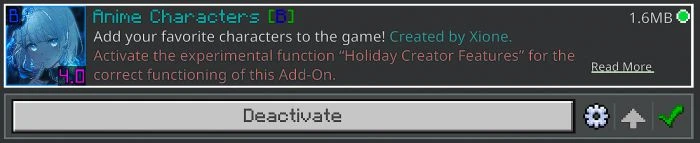 Anime Characters Addon (1.26+, 1.21) – MCPE/Bedrock Waifus & Husbands Mod — screenshot 1