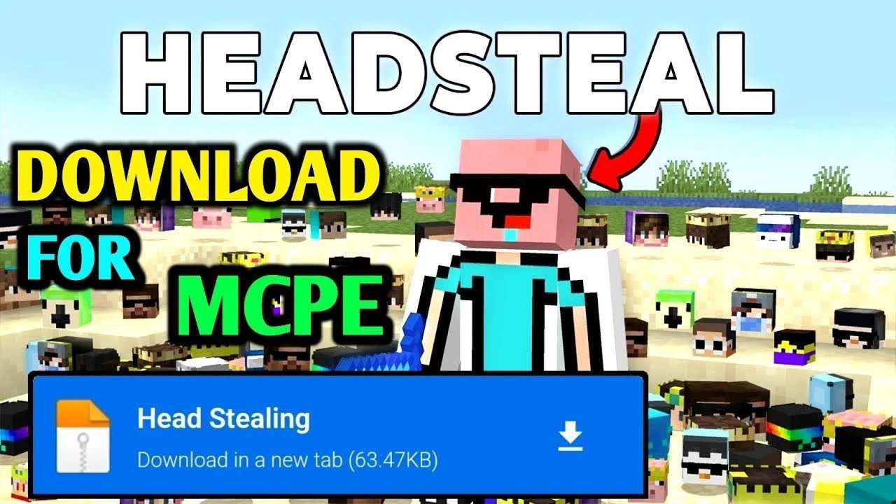 Head Stealing PvP Addon (1.21, 1.20) – MCPE/Bedrock Mod