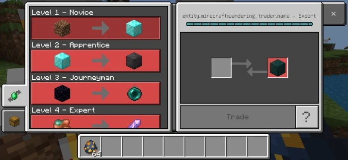 Better Wanderıng Trader Addon (1.21, 1.20) – MCPE/Bedrock Mod — screenshot 2