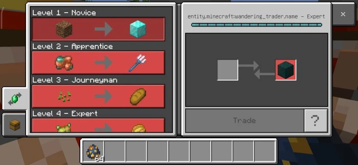 Better Wanderıng Trader Addon (1.21, 1.20) – MCPE/Bedrock Mod — screenshot 3