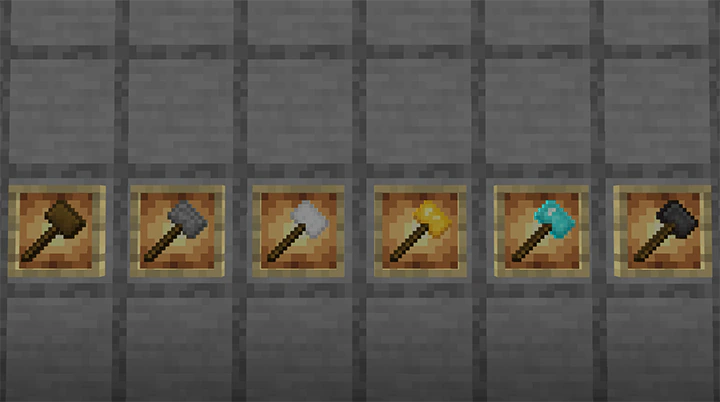 Vanilla Hammers Addon (26.x, 1.21) – MCPE/Bedrock Mod — screenshot 1