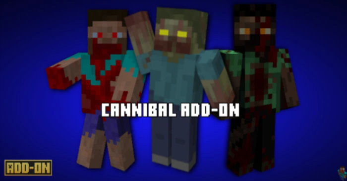 Cannibal Addon (1.21, 1.20) – MCPE/Bedrock Mod