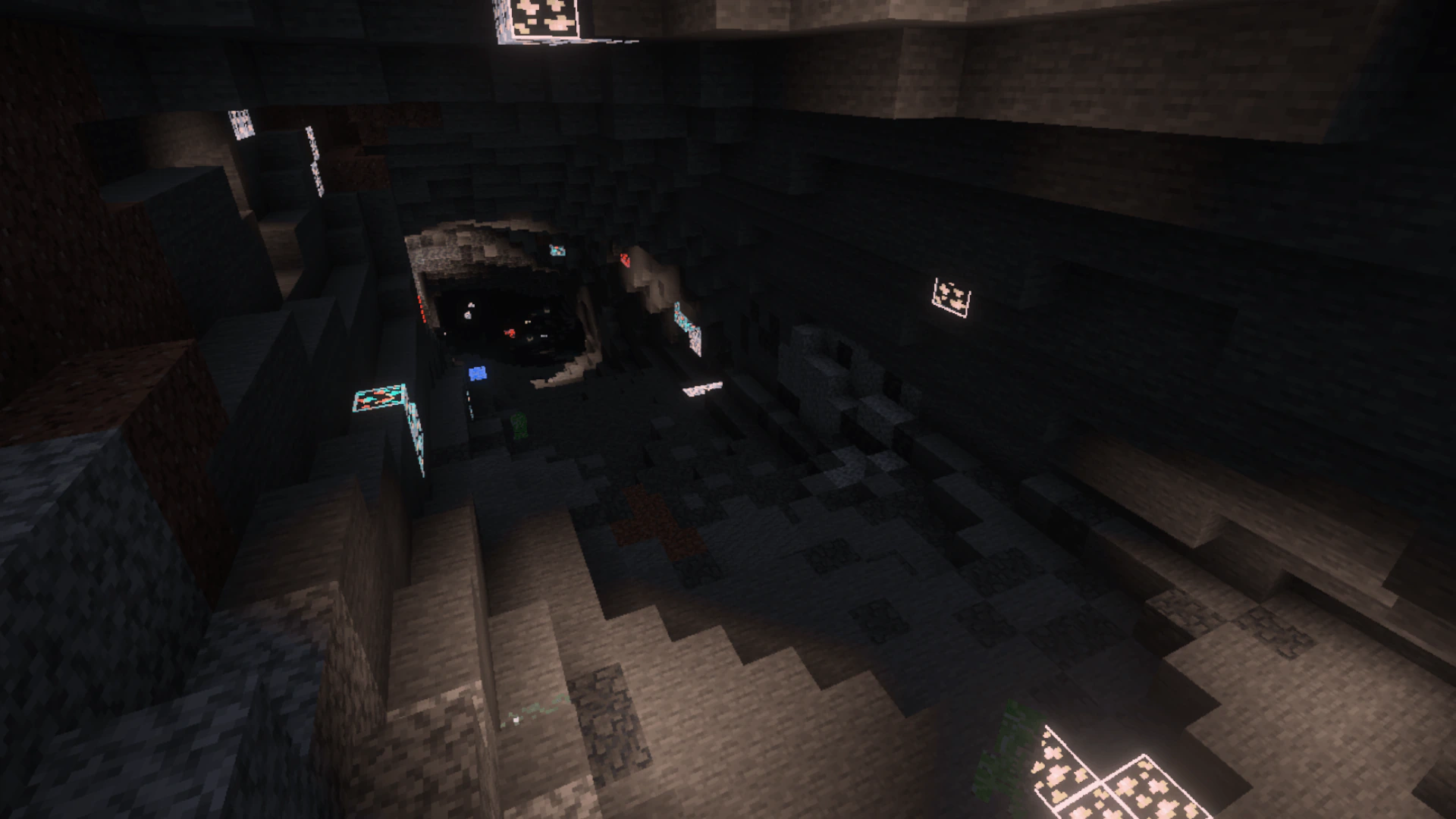 Outlined Glowing Ores Texture Pack (26.x, 1.21) – MCPE/Bedrock — screenshot 2