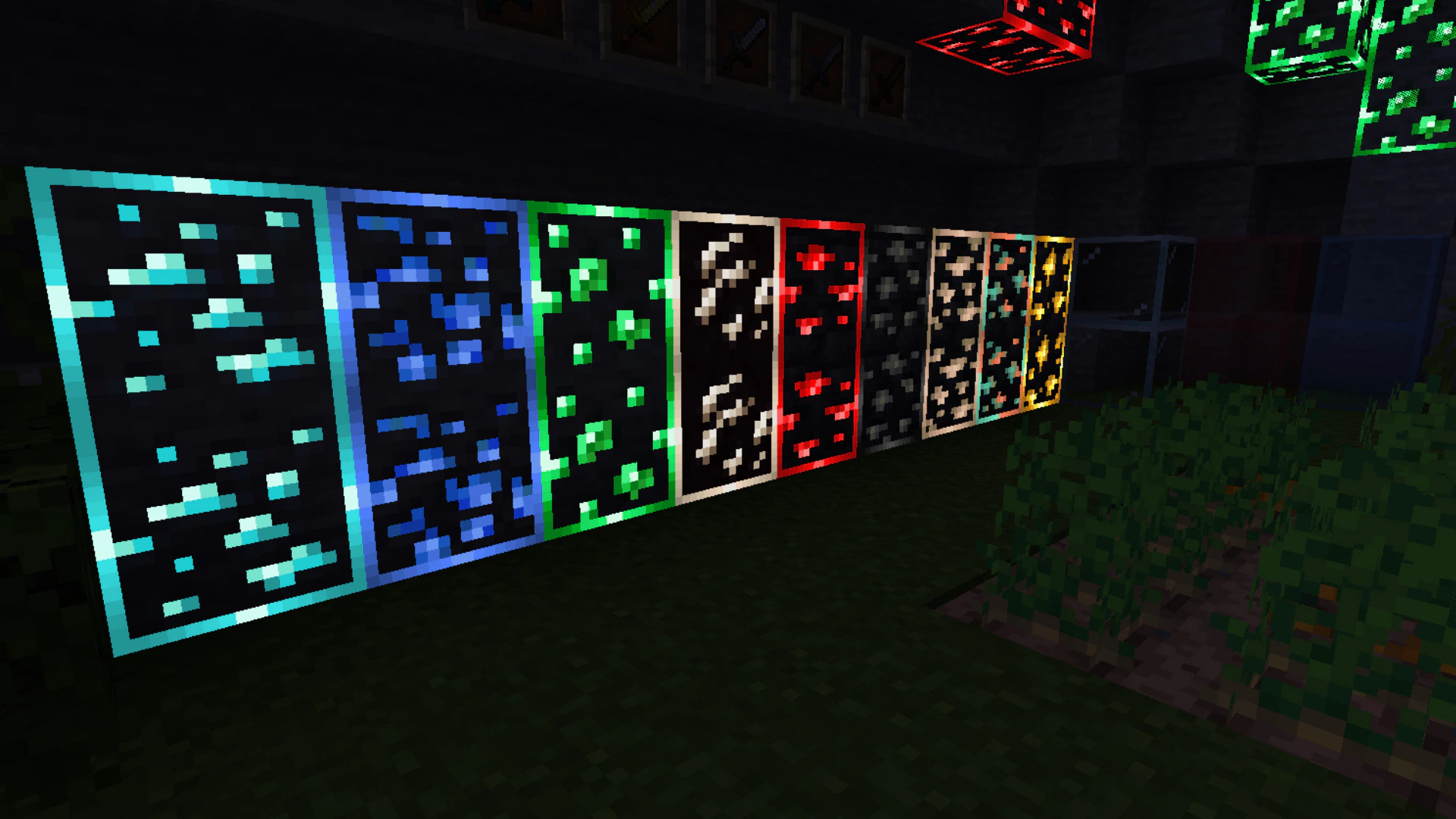 Outlined Glowing Ores Texture Pack (26.x, 1.21) – MCPE/Bedrock — screenshot 7