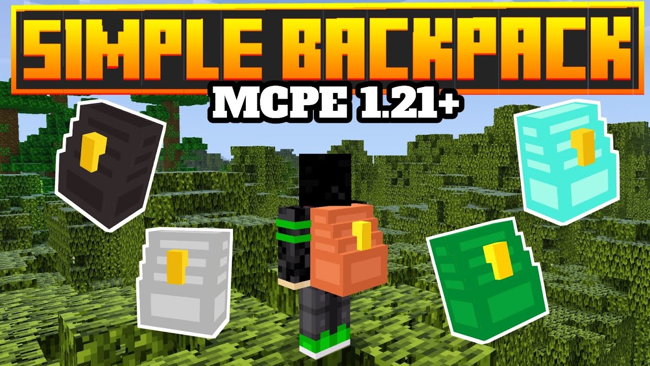 Simple Backpack Addon (1.21, 1.20) – MCPE/Bedrock Mod