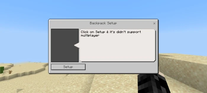 Simple Backpack Addon (1.21, 1.20) – MCPE/Bedrock Mod — screenshot 1
