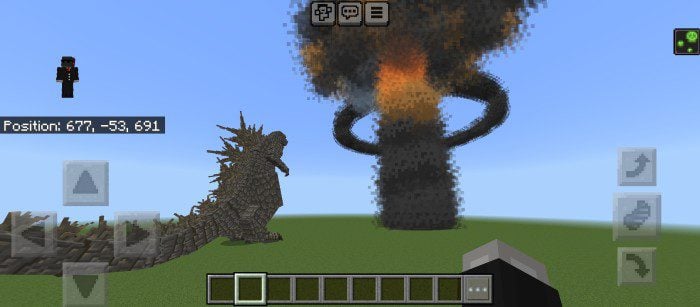 Godzilla Minus One Addon (1.21, 1.20) – MCPE/Bedrock Mod — screenshot 1