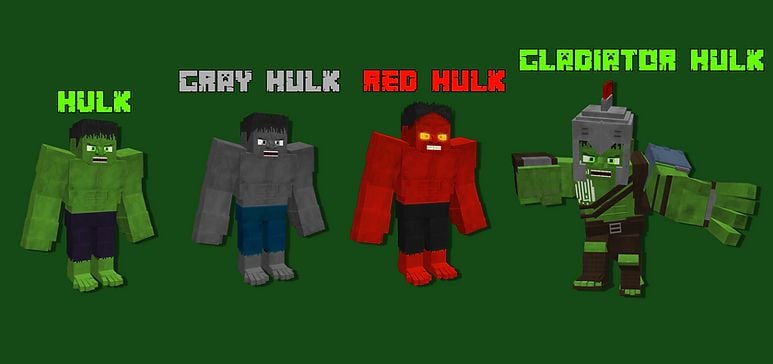 Hulk Addon (1.21, 1.20) – MCPE/Bedrock Mod — screenshot 5