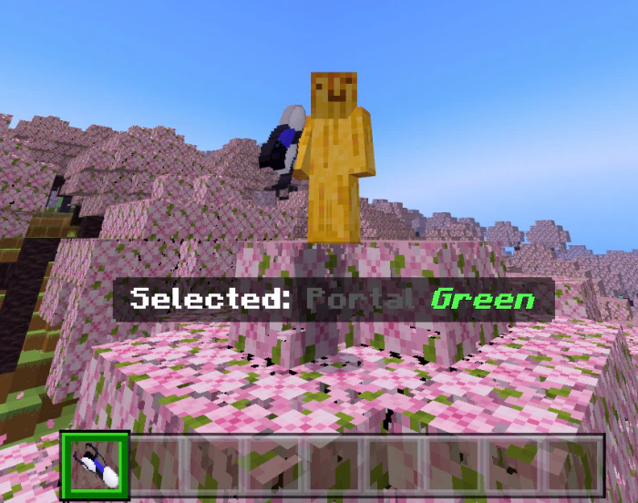 Best Portal Gun Addon (1.21, 1.20) – MCPE/Bedrock Mod — screenshot 1