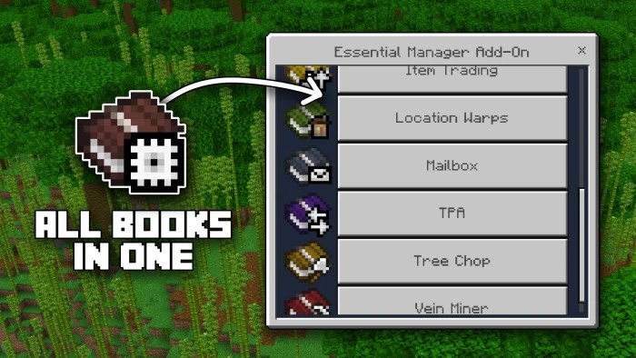 Essential Manager Addon (26.x, 1.21) – Bedrock Essential Mod — screenshot 1