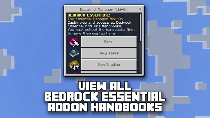 Essential Manager Addon (26.x, 1.21) – Bedrock Essential Mod — screenshot 2