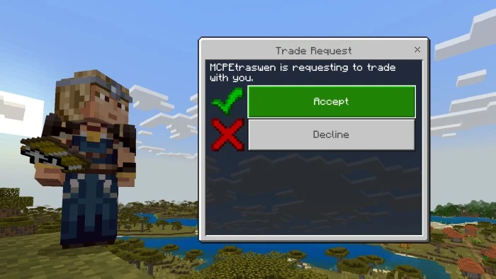 Item Trading Addon (26.x, 1.21) – Bedrock Essential Mod — screenshot 1