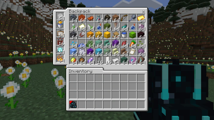 Bean Backpacks Addon (1.21, 1.20) – MCPE/Bedrock Mod — screenshot 5