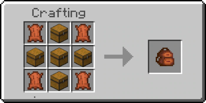 Modern Backpacks Addon (1.21, 1.20) – MCPE/Bedrock Mod — screenshot 1