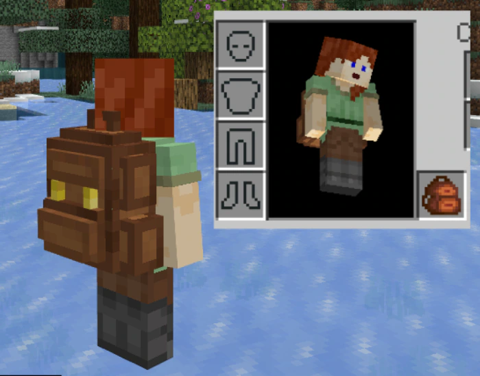 Modern Backpacks Addon (1.21, 1.20) – MCPE/Bedrock Mod — screenshot 2