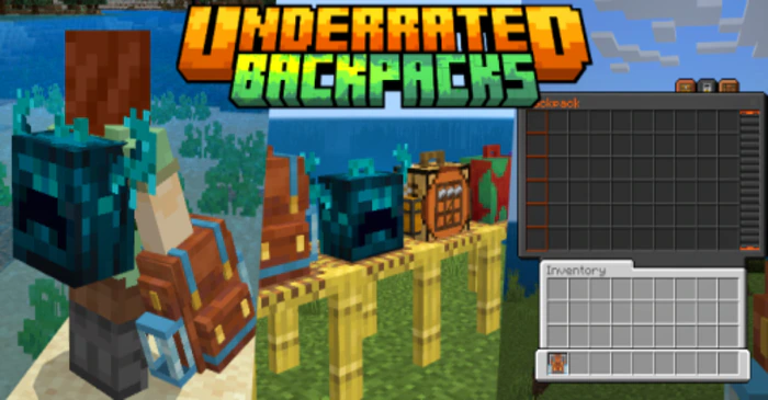Underrated Backpacks Addon (1.21, 1.20) – MCPE/Bedrock Mod