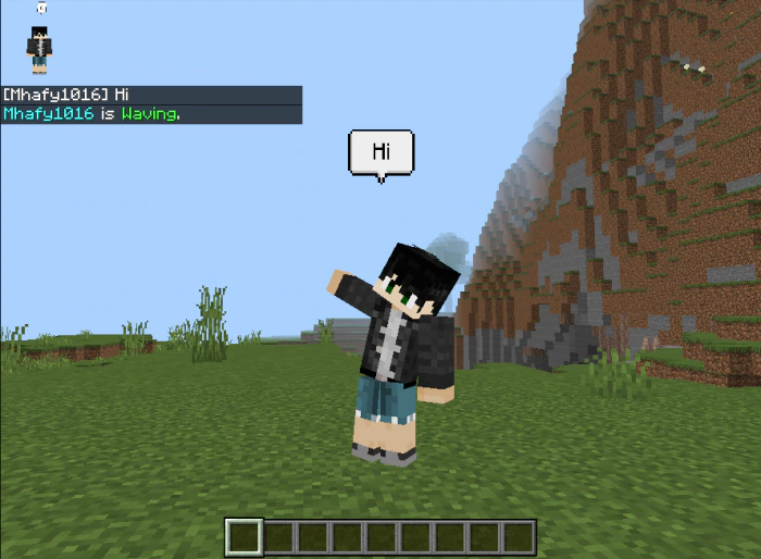 Chat Bubble Addon (26.x, 1.21) – MCPE/Bedrock Mod — screenshot 1