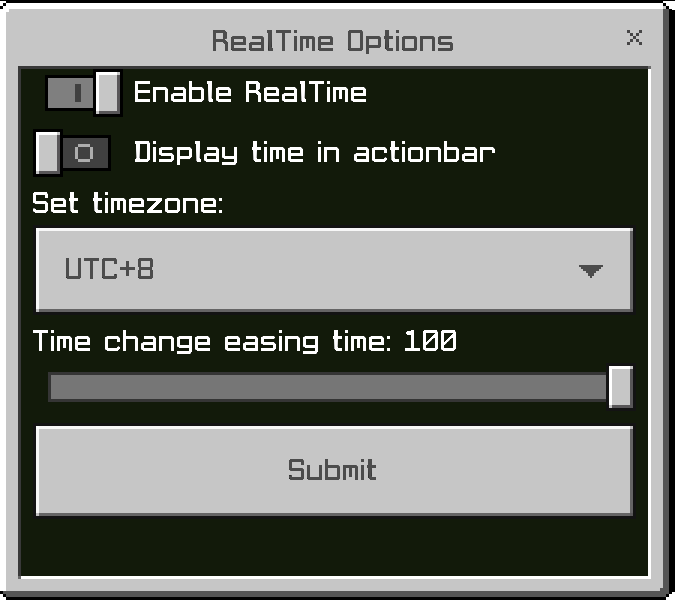 Real-Time Addon (1.21, 1.20) – MCPE/Bedrock Mod — screenshot 1