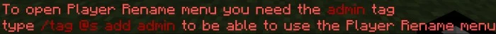 Player Rename Addon (1.21, 1.20) – MCPE/Bedrock Mod — screenshot 1