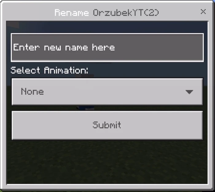 Player Rename Addon (1.21, 1.20) – MCPE/Bedrock Mod — screenshot 7