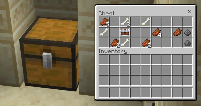 Lucky Chest Addon (1.21, 1.20) – MCPE/Bedrock Mod — screenshot 1