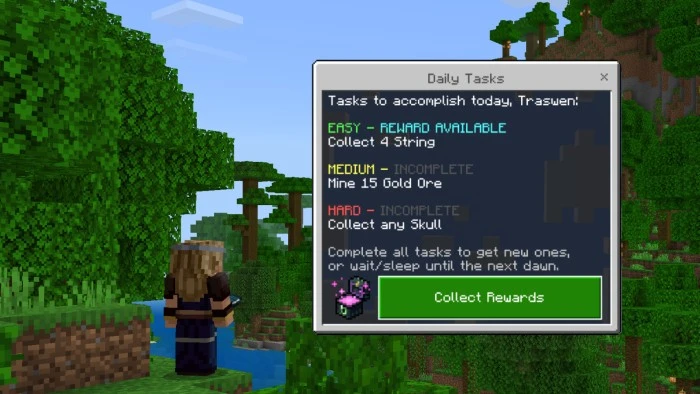 Daily Tasks Addon (26.x, 1.21) – Bedrock Essential Mod — screenshot 2