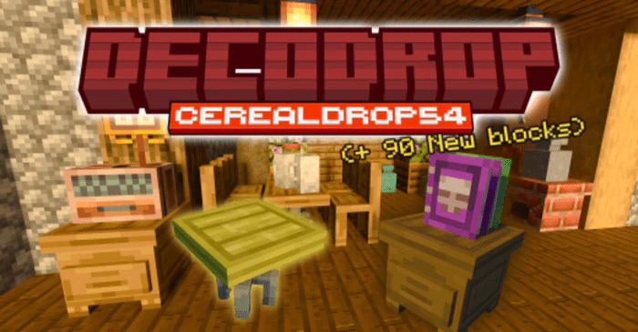 DecoDrop Addon (1.21, 1.20) – MCPE/Bedrock Mod