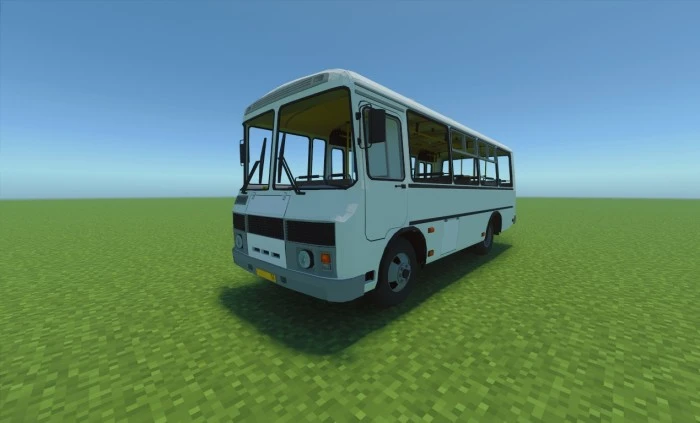 Bus PAZ 3205 Addon (26.x, 1.21) – MCPE/Bedrock Car Mod — screenshot 1