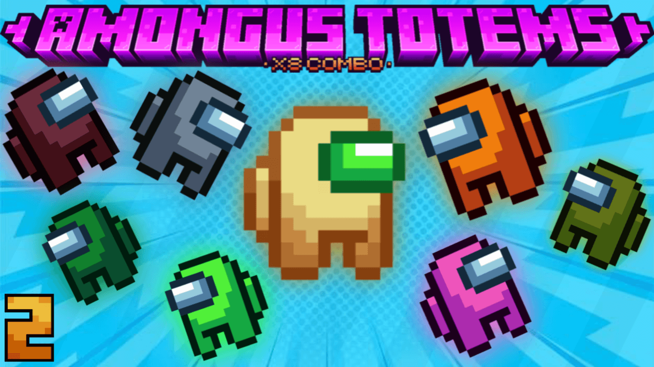 AmongUs Totem Combo Texture Pack (26.x, 1.21) – MCPE/Bedrock
