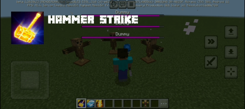 Earthquake Hammer Addon (26.x, 1.21) – MCPE/Bedrock Mod — screenshot 3