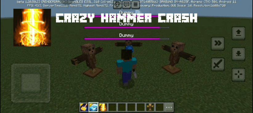 Earthquake Hammer Addon (26.x, 1.21) – MCPE/Bedrock Mod — screenshot 4