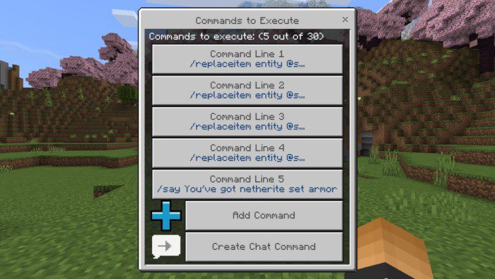 Chat Command Creator Addon (1.21, 1.20) – MCPE/Bedrock Mod — screenshot 4