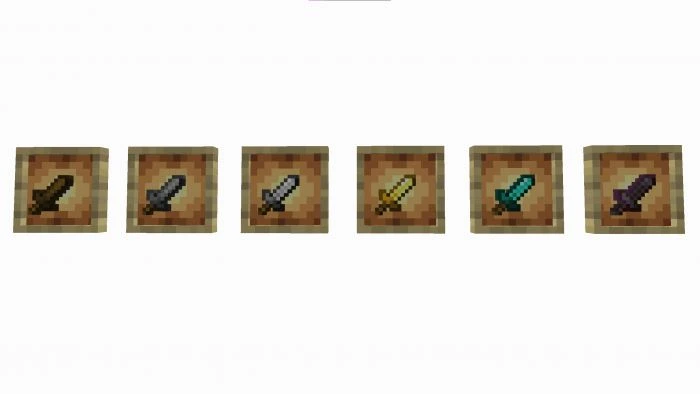 Weapons And Tools Survival Expansion Addon (1.21, 1.20) – More Sword Mod — screenshot 4