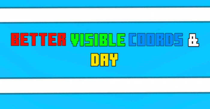 Better Visible Coords & Day Texture Pack (26.x, 1.21) – MCPE/Bedrock