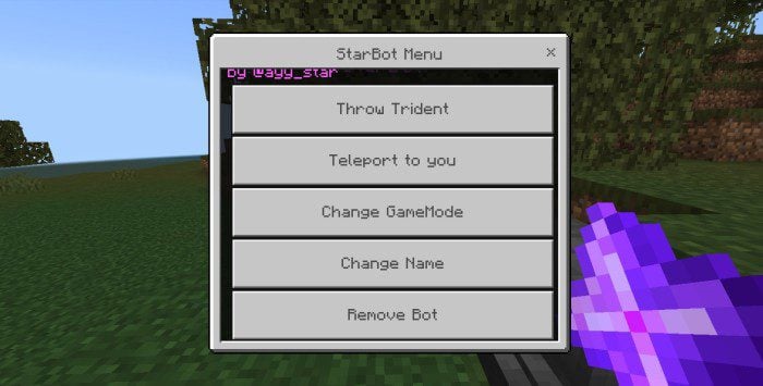 Star Bot Addon (1.26+) – MCPE/Bedrock Mod — screenshot 6