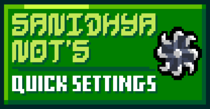 Quick Settings Pack (26.x, 1.21) – MCPE/Bedrock