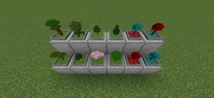 Thini's Bonsais Addon (26.x, 1.21) – MCPE/Bedrock Mod — screenshot 1