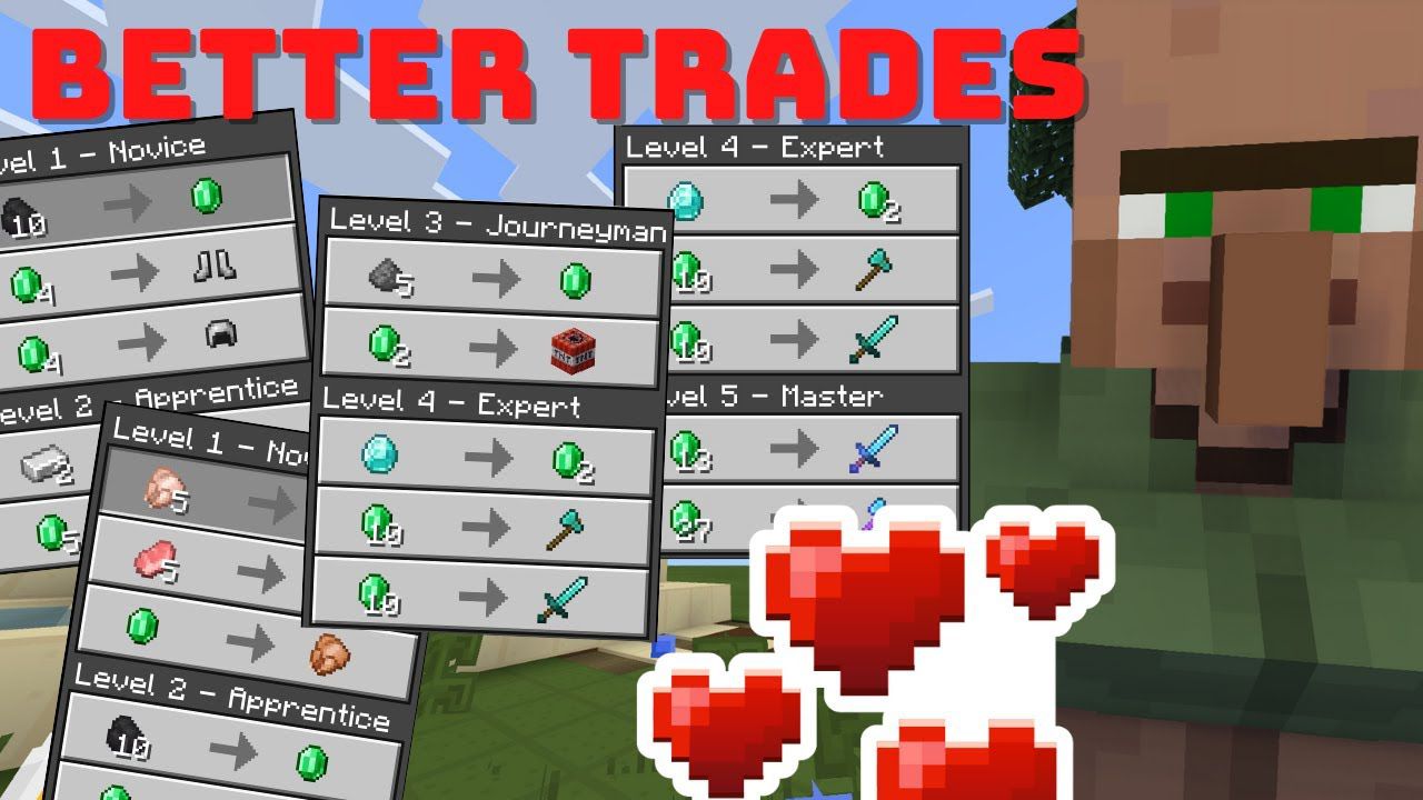 Better Trades Addon (1.21, 1.20) – MCPE/Bedrock Mod