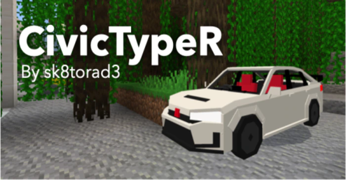 Civic Type R Addon (26.x, 1.21) – MCPE/Bedrock Simple Car Mod