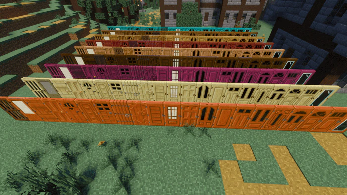 Complement Doors Addon (1.21, 1.20) – MCPE/Bedrock Mod — screenshot 1