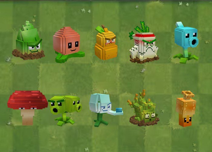 Gero's Plants VS Zombies Addon (1.21, 1.20) – MCPE/Bedrock Mod — screenshot 2