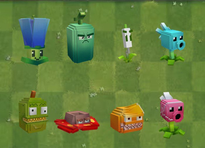 Gero's Plants VS Zombies Addon (1.21, 1.20) – MCPE/Bedrock Mod — screenshot 3
