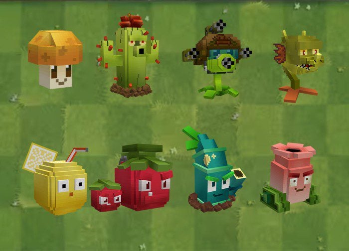Gero's Plants VS Zombies Addon (1.21, 1.20) – MCPE/Bedrock Mod — screenshot 6