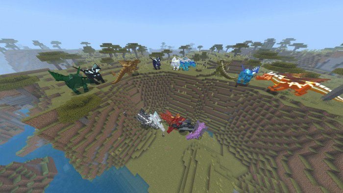 Dragon Mounts 3 Addon (1.21, 1.20) – MCPE/Bedrock Mod — screenshot 1