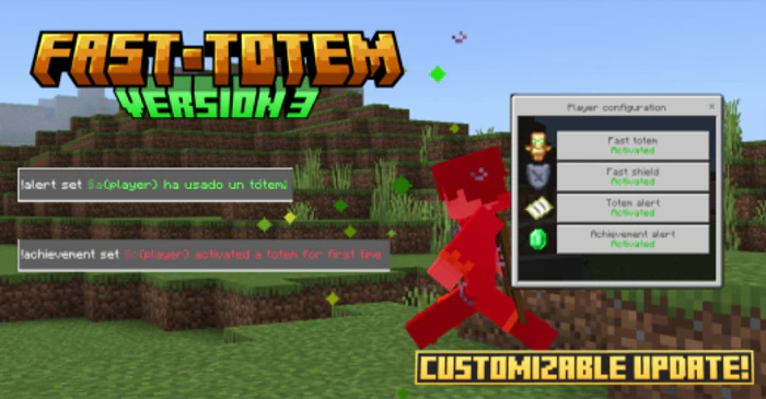 Fast Totem Addon (26.x, 1.21) – MCPE/Bedrock Mod