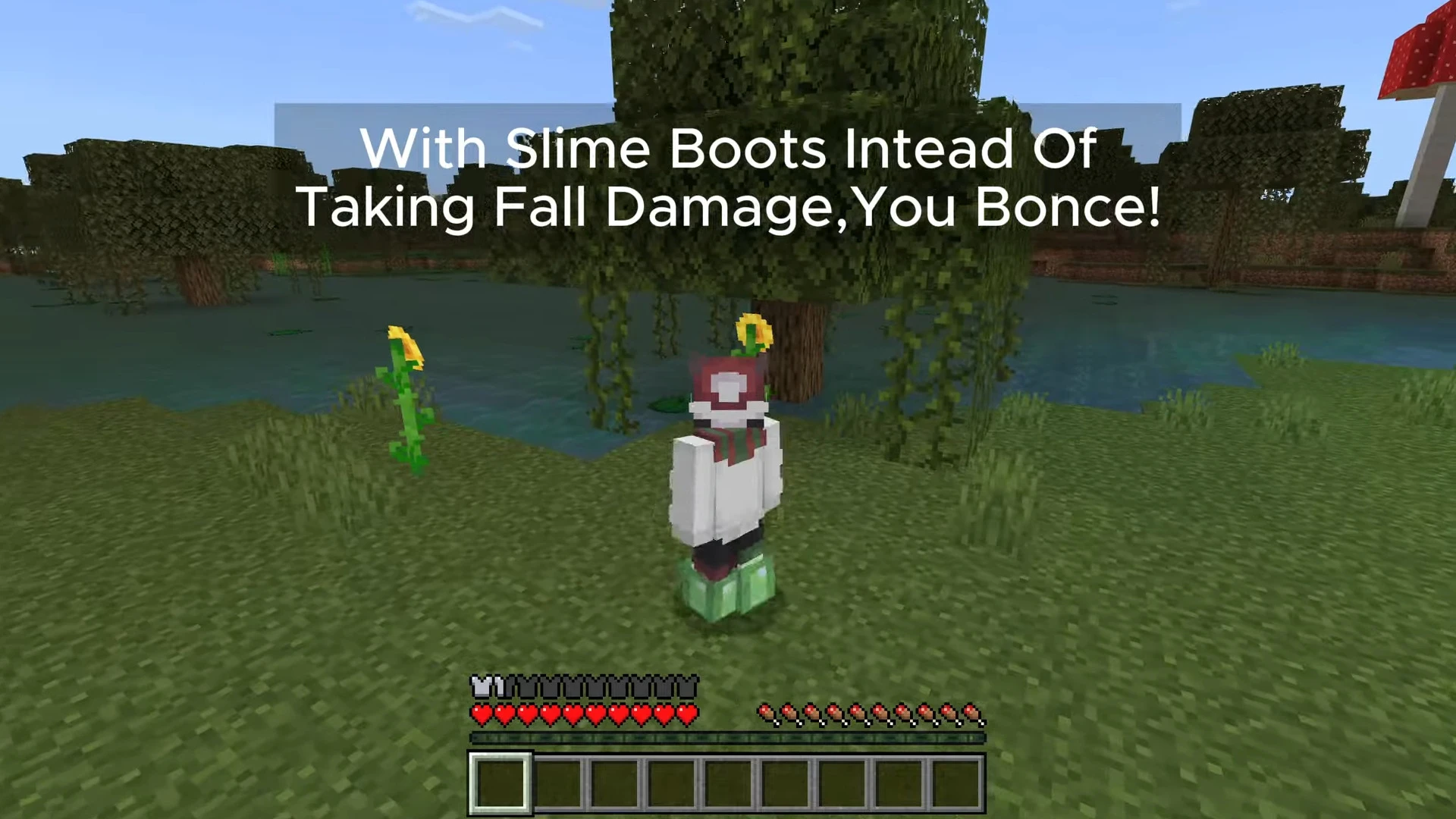 Raiyon's Slime Sling-Boots Addon (26.x, 1.21) – MCPE/Bedrock Mod — screenshot 1