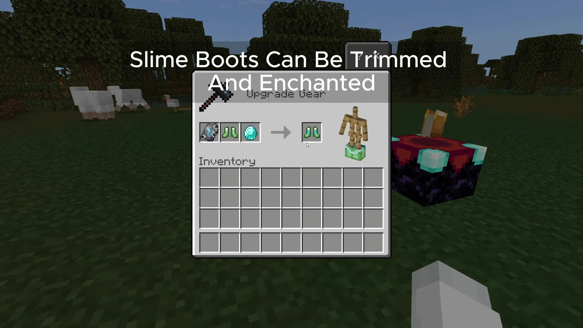 Raiyon's Slime Sling-Boots Addon (26.x, 1.21) – MCPE/Bedrock Mod — screenshot 6