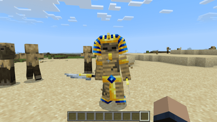 Mummy Boss Addon (1.21, 1.20) – MCPE/Bedrock Mod — screenshot 2