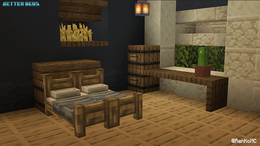 Better 3D Beds Texture Pack (26.x, 1.21) – MCPE/Bedrock — screenshot 2